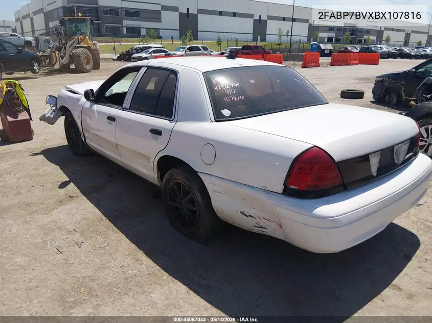 2011 Ford Crown Victoria Police Interceptor VIN: 2FABP7BVXBX107816 Lot: 45067044