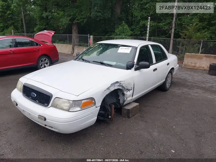 2011 Ford Crown Victoria Police Interceptor VIN: 2FABP7BVXBX124423 Lot: 45170941