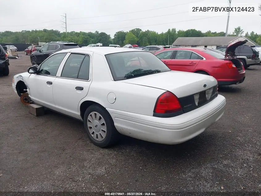 2011 Ford Crown Victoria Police Interceptor VIN: 2FABP7BVXBX124423 Lot: 45170941