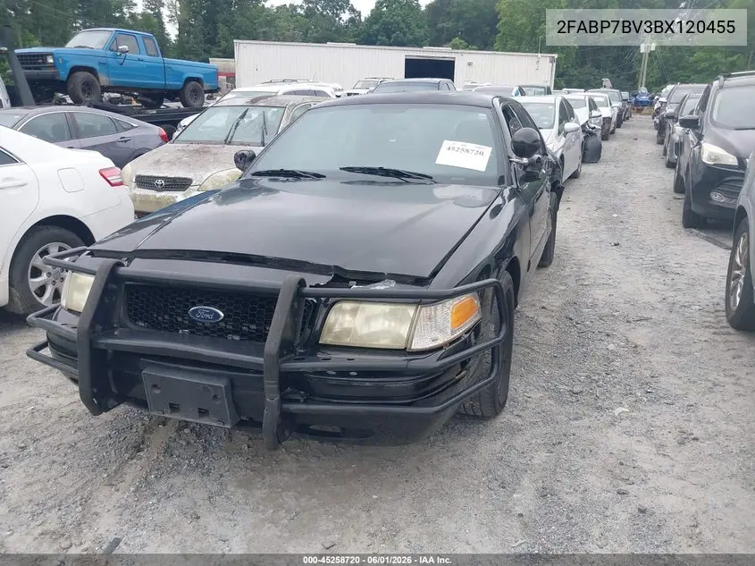 2011 Ford Crown Victoria Police Interceptor VIN: 2FABP7BV3BX120455 Lot: 45258720