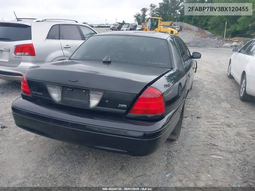 2011 Ford Crown Victoria Police Interceptor VIN: 2FABP7BV3BX120455 Lot: 45258720