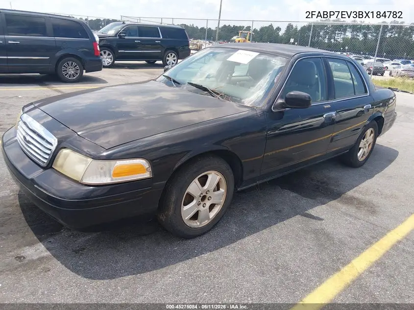 2011 Ford Crown Victoria Lx VIN: 2FABP7EV3BX184782 Lot: 45275084