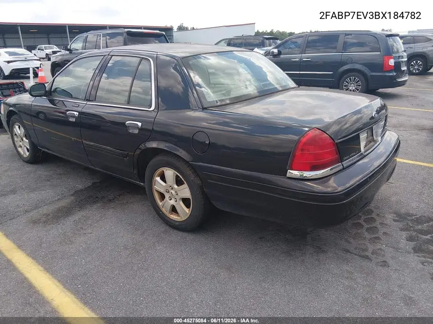 2011 Ford Crown Victoria Lx VIN: 2FABP7EV3BX184782 Lot: 45275084