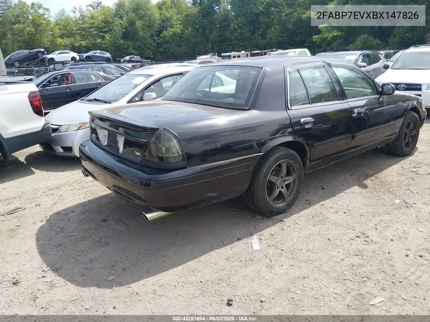 2011 Ford Crown Victoria Lx VIN: 2FABP7EVXBX147826 Lot: 45281804