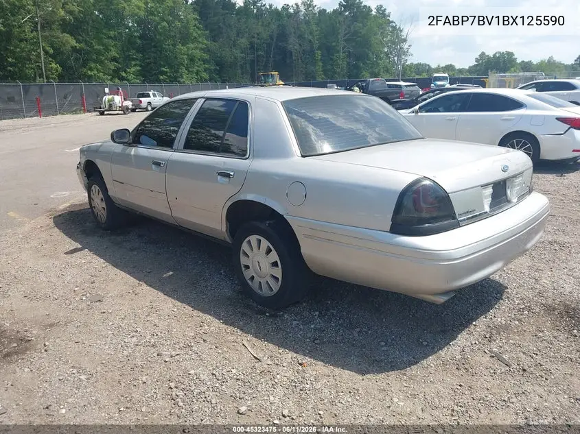 2011 Ford Crown Victoria Police VIN: 2FABP7BV1BX125590 Lot: 45323475