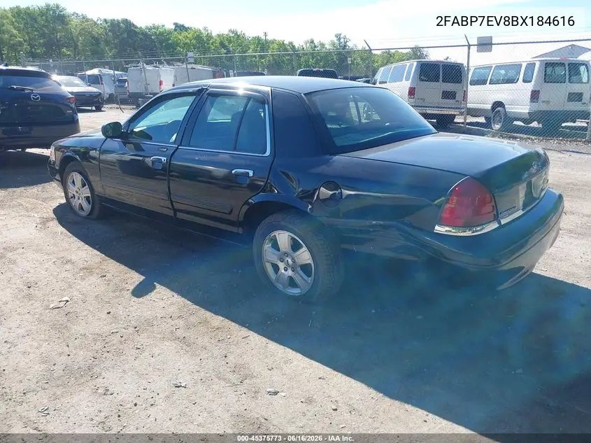 2011 Ford Crown Victoria Lx VIN: 2FABP7EV8BX184616 Lot: 45375773