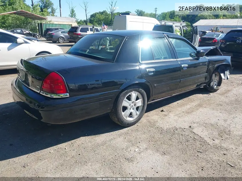 2011 Ford Crown Victoria Lx VIN: 2FABP7EV8BX184616 Lot: 45375773