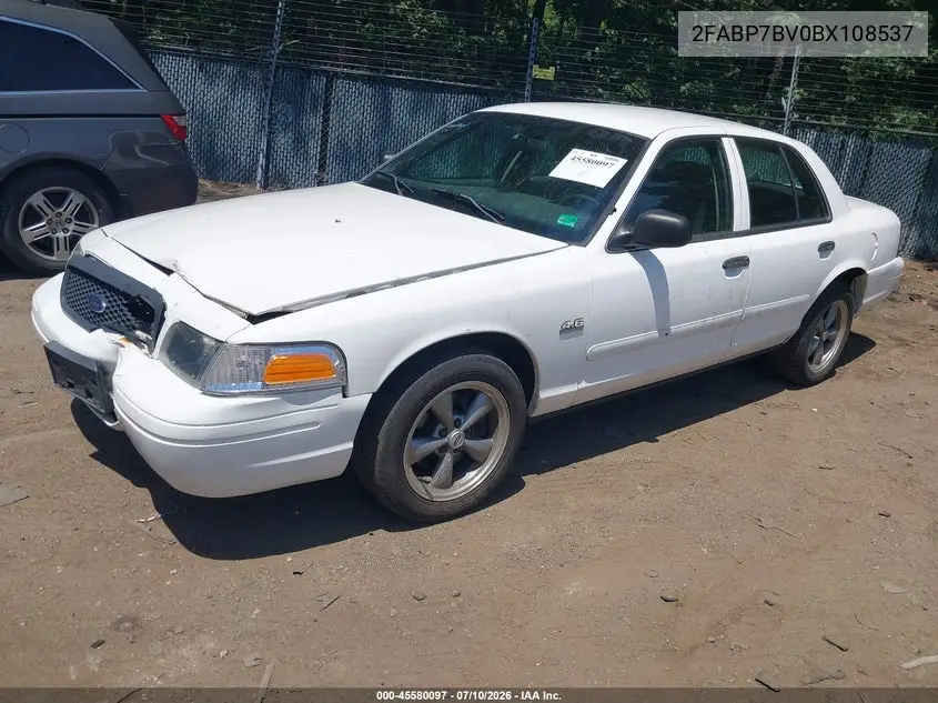 2011 Ford Crown Victoria Police Interceptor VIN: 2FABP7BV0BX108537 Lot: 45580097