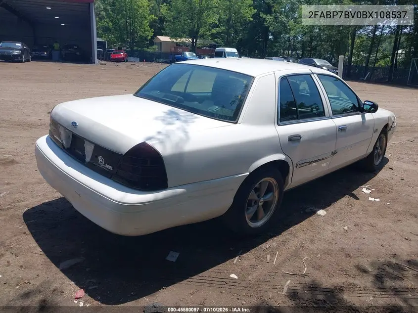 2011 Ford Crown Victoria Police Interceptor VIN: 2FABP7BV0BX108537 Lot: 45580097