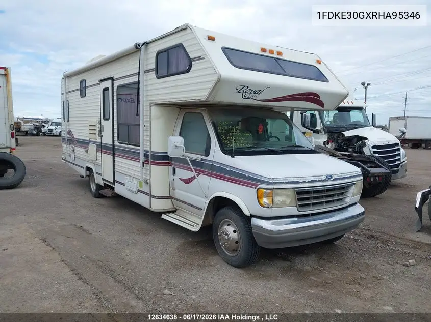 1994 Ford Econoline E350 Cutaway Van VIN: 1FDKE30GXRHA95346 Lot: 12634638