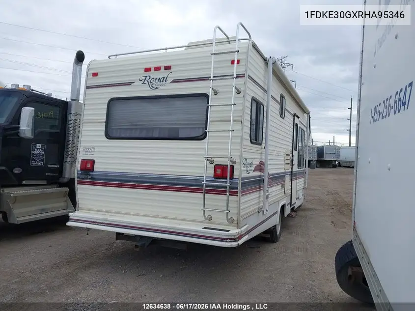1994 Ford Econoline E350 Cutaway Van VIN: 1FDKE30GXRHA95346 Lot: 12634638