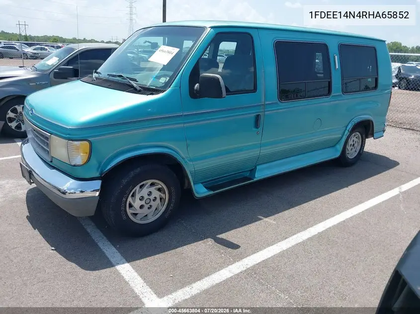 1994 Ford Econoline E150 Van VIN: 1FDEE14N4RHA65852 Lot: 45663804