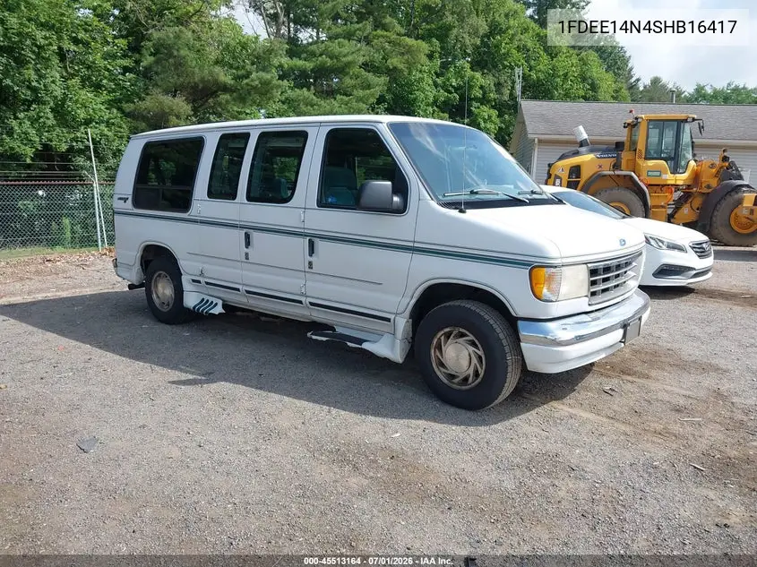 1995 Ford Econoline E150 Van VIN: 1FDEE14N4SHB16417 Lot: 45513164