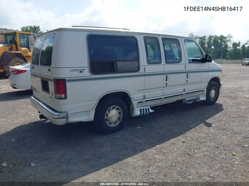 1995 Ford Econoline E150 Van VIN: 1FDEE14N4SHB16417 Lot: 45513164