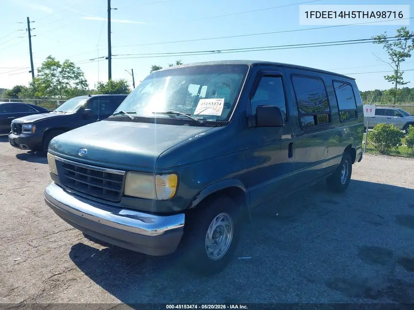 1996 Ford Econoline E150 Van VIN: 1FDEE14H5THA98716 Lot: 45153474