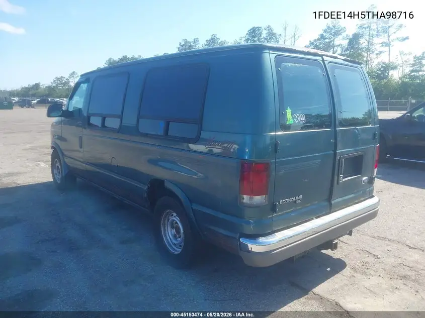 1996 Ford Econoline E150 Van VIN: 1FDEE14H5THA98716 Lot: 45153474