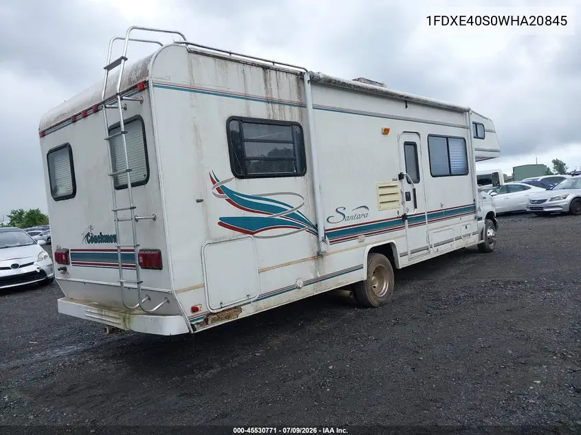 1998 Ford Econoline E450 Super Duty Cutwy Rv VIN: 1FDXE40S0WHA20845 Lot: 45530771