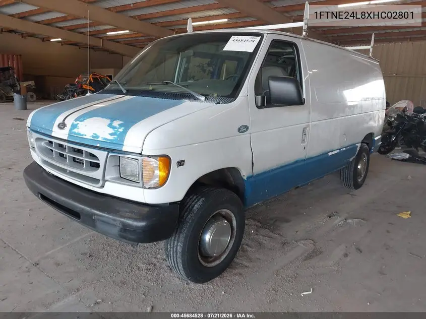 1999 Ford E-250 Commercial/Recreational VIN: 1FTNE24L8XHC02801 Lot: 45684528