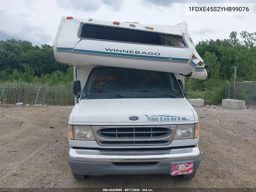 2000 Ford Econoline VIN: 1FDXE45S2YHB99076 Lot: 45383990