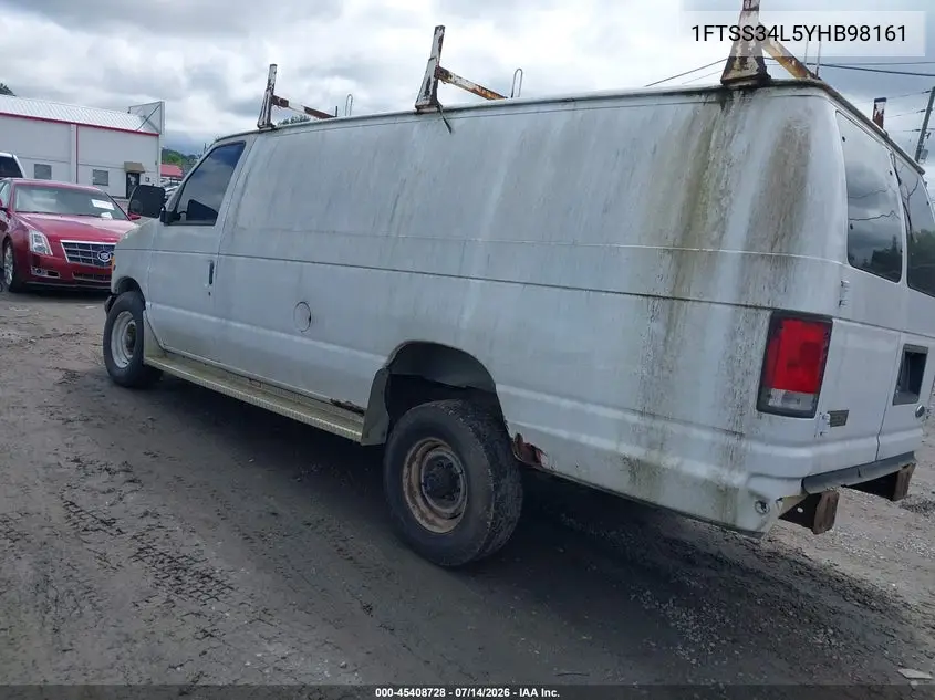 2000 Ford E-350 Super Duty Commercial/Recreational VIN: 1FTSS34L5YHB98161 Lot: 45408728