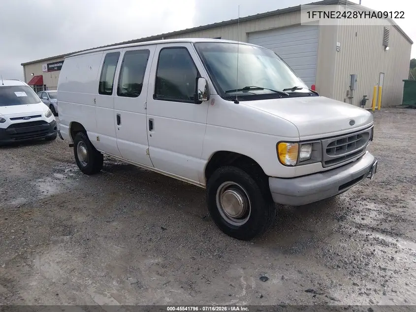 2000 Ford E-250 Commercial VIN: 1FTNE2428YHA09122 Lot: 45541796