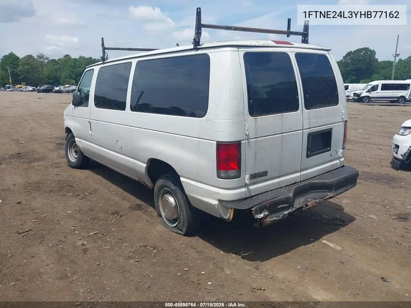 2000 Ford E-250 Commercial/Recreational VIN: 1FTNE24L3YHB77162 Lot: 45598764