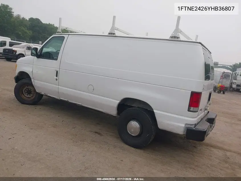 2000 Ford E-250 Commercial VIN: 1FTNE2426YHB36807 Lot: 45662938