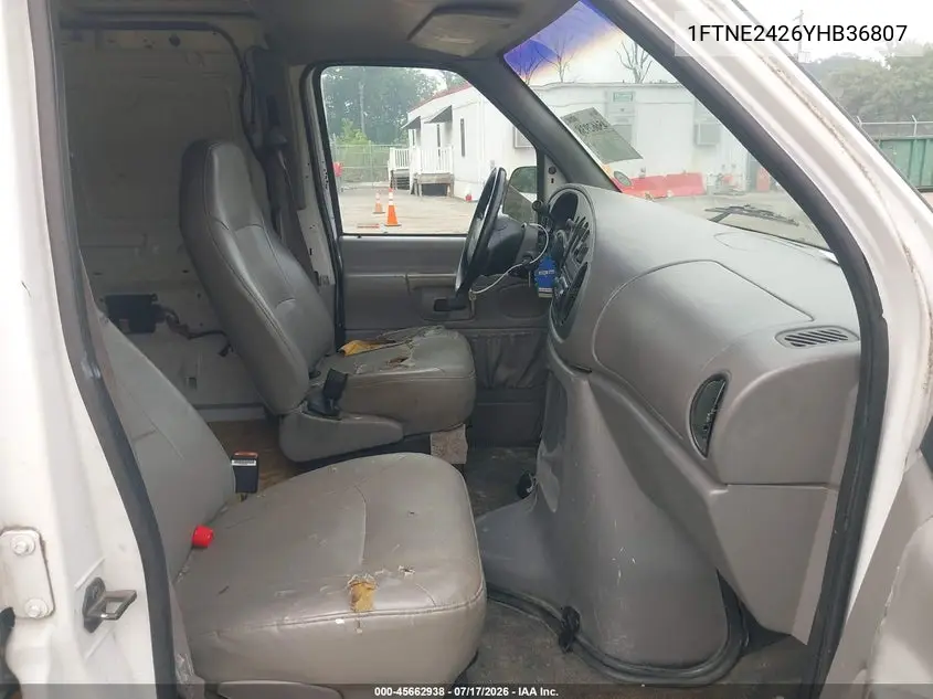 2000 Ford E-250 Commercial VIN: 1FTNE2426YHB36807 Lot: 45662938