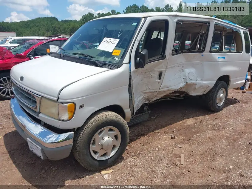 2001 Ford E-350 Super Duty Xl/Xlt VIN: 1FBSS31L81HB39183 Lot: 45522113