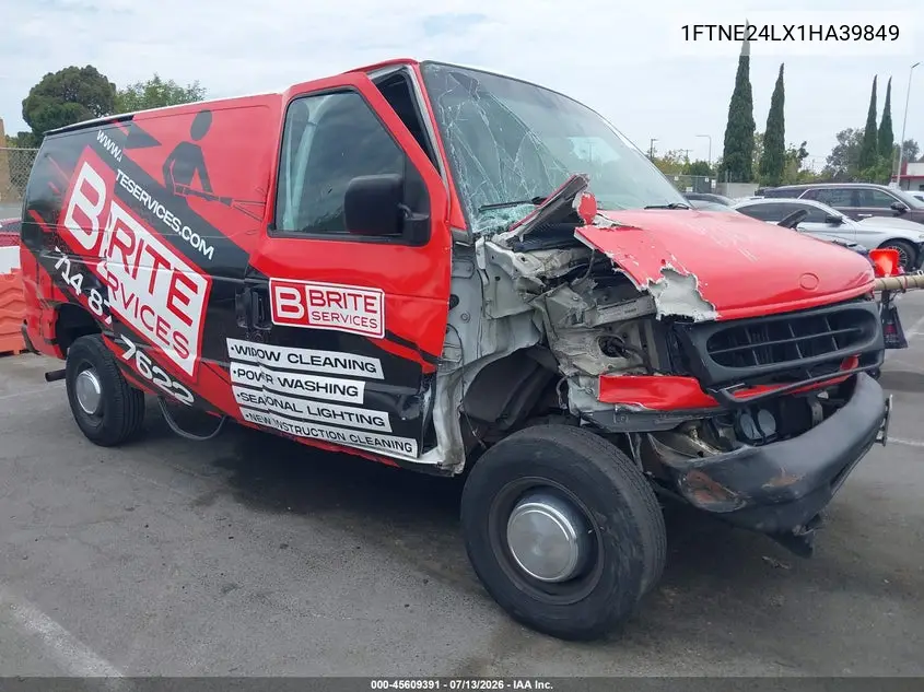 2001 Ford E-250 Commercial/Recreational VIN: 1FTNE24LX1HA39849 Lot: 45609391