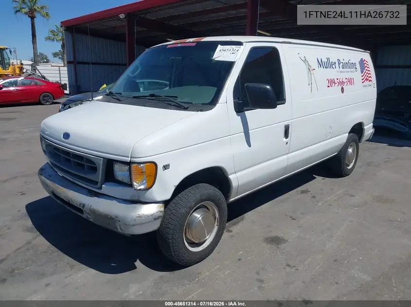 2001 Ford E-250 Commercial/Recreational VIN: 1FTNE24L11HA26732 Lot: 45651314