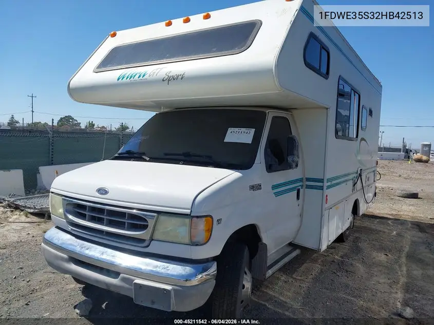 2002 Ford E-350 Cutaway VIN: 1FDWE35S32HB42513 Lot: 45211542