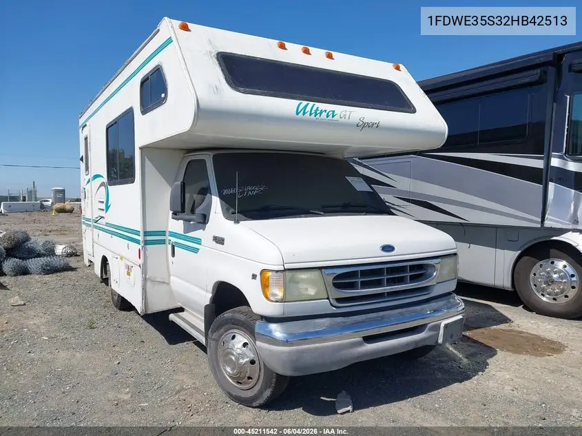 2002 Ford E-350 Cutaway VIN: 1FDWE35S32HB42513 Lot: 45211542