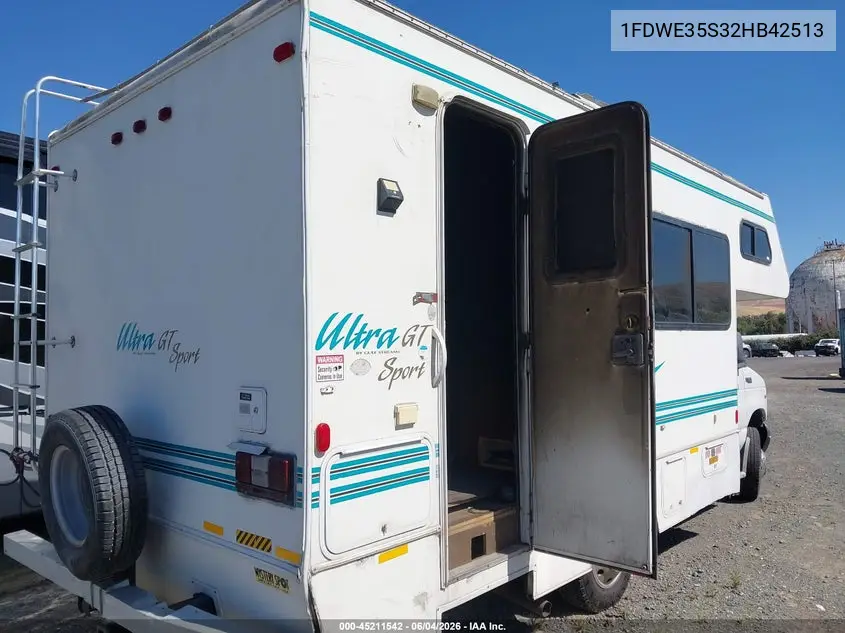2002 Ford E-350 Cutaway VIN: 1FDWE35S32HB42513 Lot: 45211542