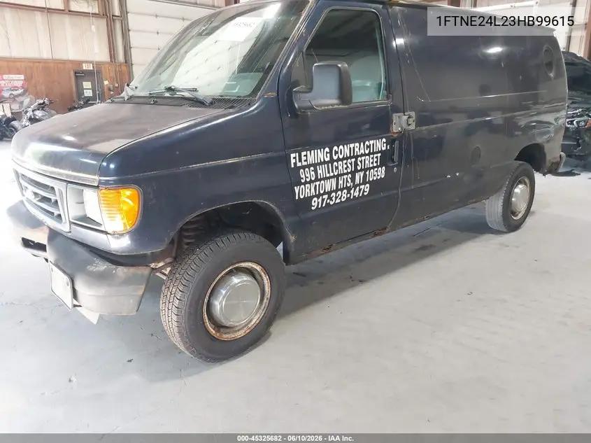 2003 Ford E-250 Commercial/Recreational VIN: 1FTNE24L23HB99615 Lot: 45325682