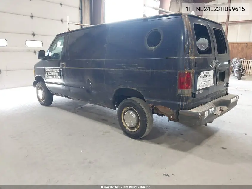 2003 Ford E-250 Commercial/Recreational VIN: 1FTNE24L23HB99615 Lot: 45325682
