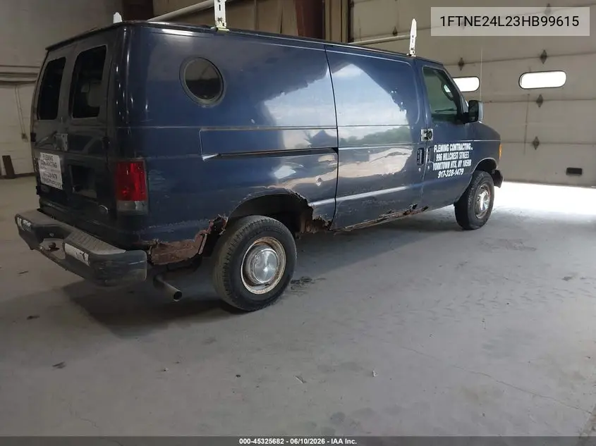 2003 Ford E-250 Commercial/Recreational VIN: 1FTNE24L23HB99615 Lot: 45325682