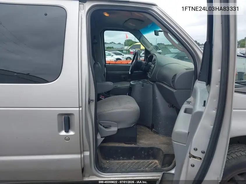 2003 Ford E-250 Commercial/Recreational VIN: 1FTNE24L03HA83331 Lot: 45355622