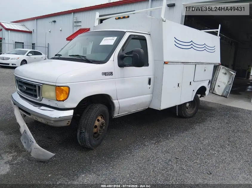 2004 Ford E-350 Cutaway Standard VIN: 1FDWE35L24HA49431 Lot: 45519104