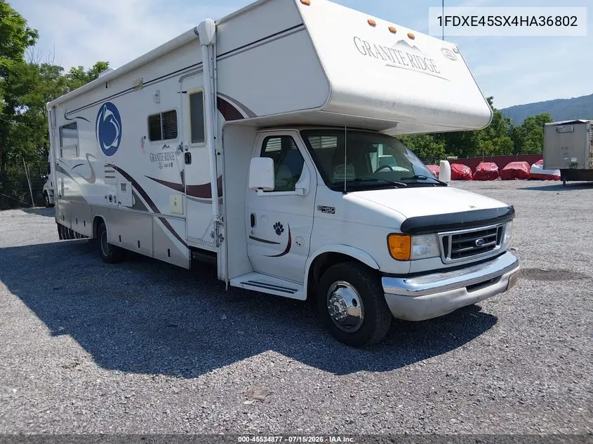 2004 Ford E-450 Cutaway VIN: 1FDXE45SX4HA36802 Lot: 45534877