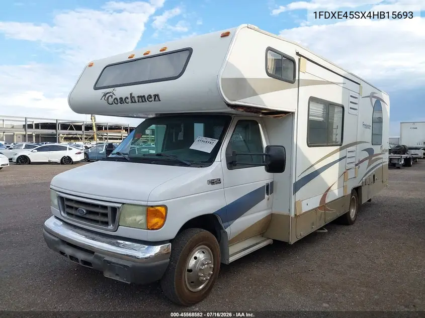 2004 Ford E-450 Cutaway Standard VIN: 1FDXE45SX4HB15693 Lot: 45568582
