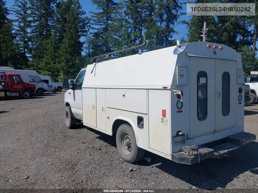 2004 Ford E-350 Cutaway Standard VIN: 1FDSE35L24HB50242 Lot: 45598296
