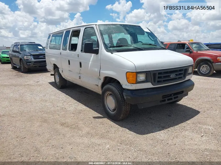 2004 Ford E-350 Super Duty Xl/Xlt VIN: 1FBSS31L84HA56504 Lot: 45605907