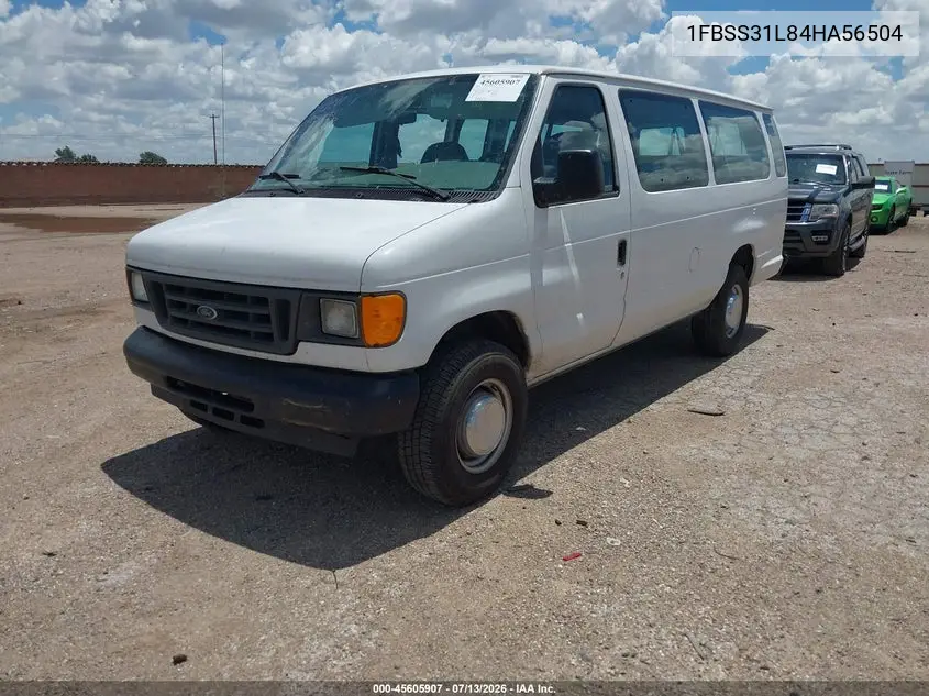 2004 Ford E-350 Super Duty Xl/Xlt VIN: 1FBSS31L84HA56504 Lot: 45605907