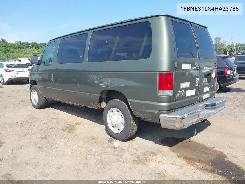 2004 Ford E-350 Super Duty Chateau/Xl/Xlt VIN: 1FBNE31LX4HA23735 Lot: 45638751