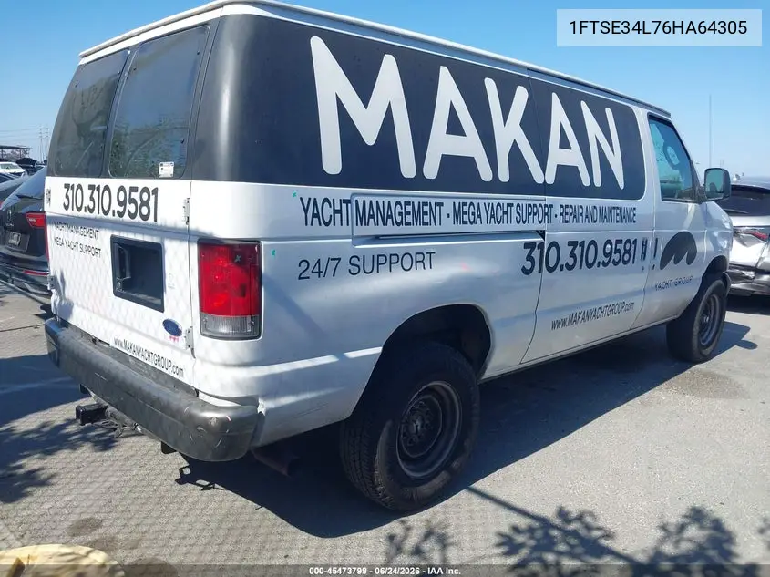 2006 Ford E-350 Super Duty Commercial/Recreational VIN: 1FTSE34L76HA64305 Lot: 45473799