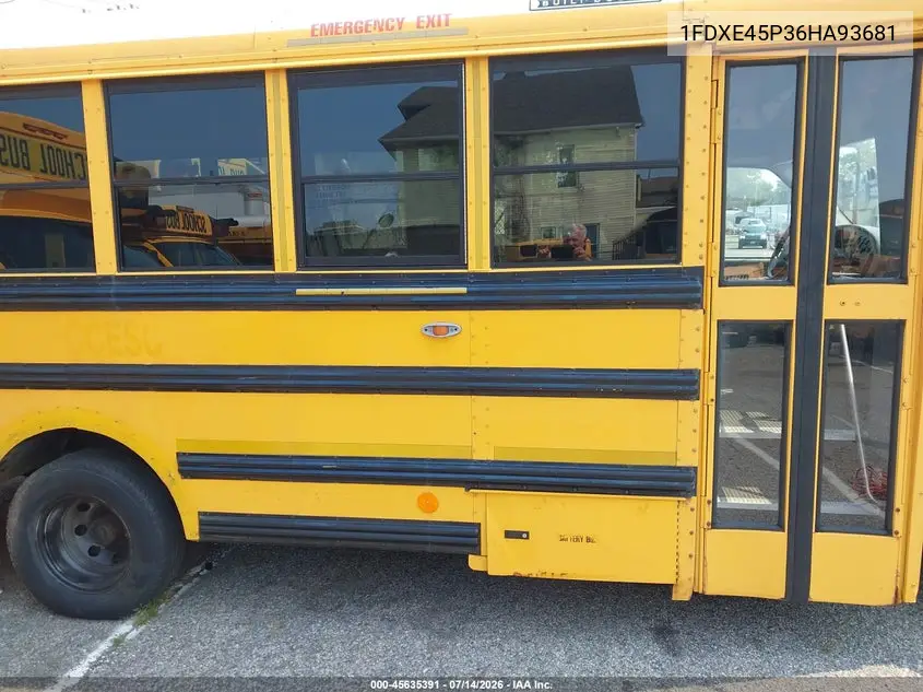 2006 Ford E-450 Cutaway VIN: 1FDXE45P36HA93681 Lot: 45635391