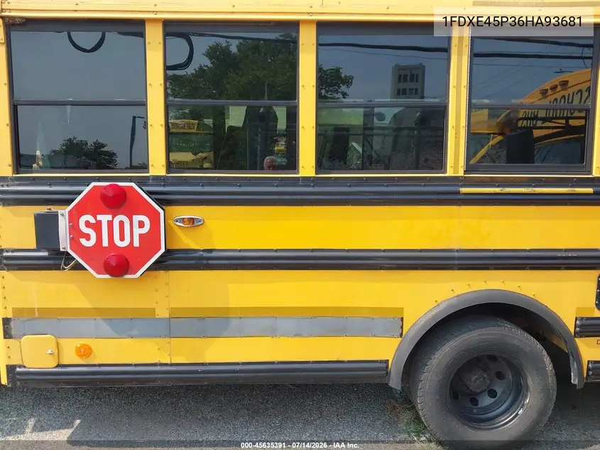 2006 Ford E-450 Cutaway VIN: 1FDXE45P36HA93681 Lot: 45635391
