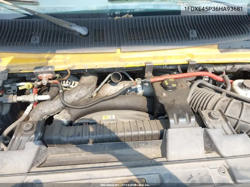 2006 Ford E-450 Cutaway VIN: 1FDXE45P36HA93681 Lot: 45635391