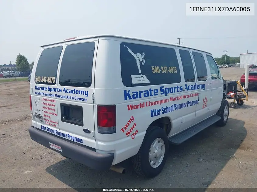 2007 Ford E-350 Super Duty Xl/Xlt VIN: 1FBNE31LX7DA60005 Lot: 45620043